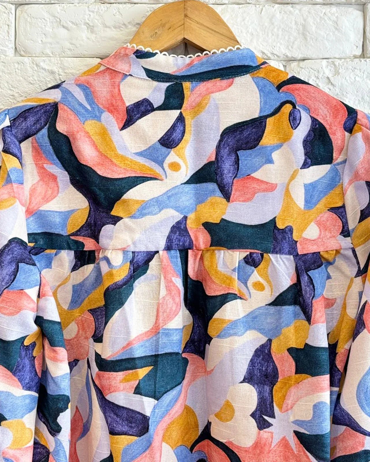 Camisa Amanhecer de Jade - Azul - Junü