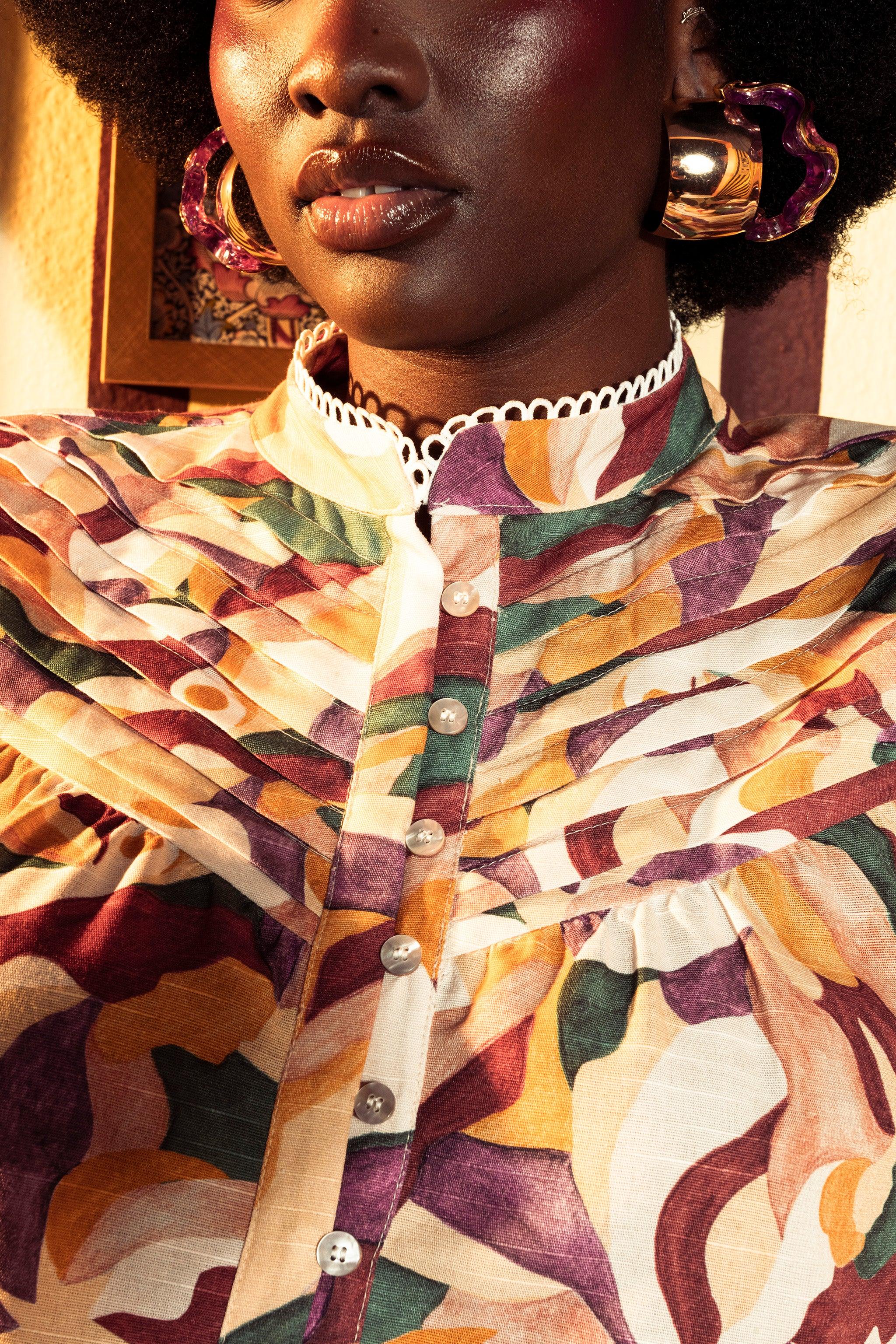 Camisa Amanhecer de Jade - Bordô - Junü