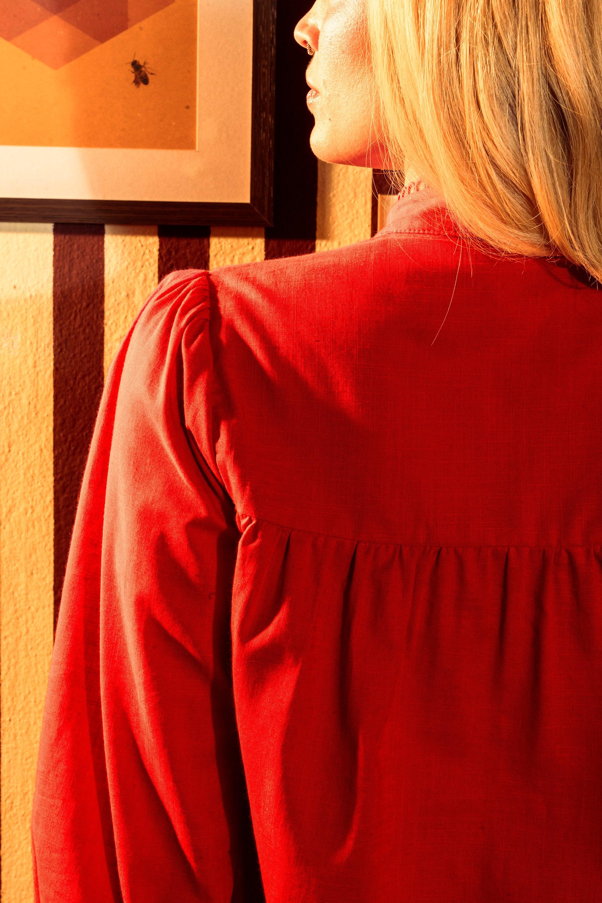 Camisa Amanhecer - Carmim - Junü