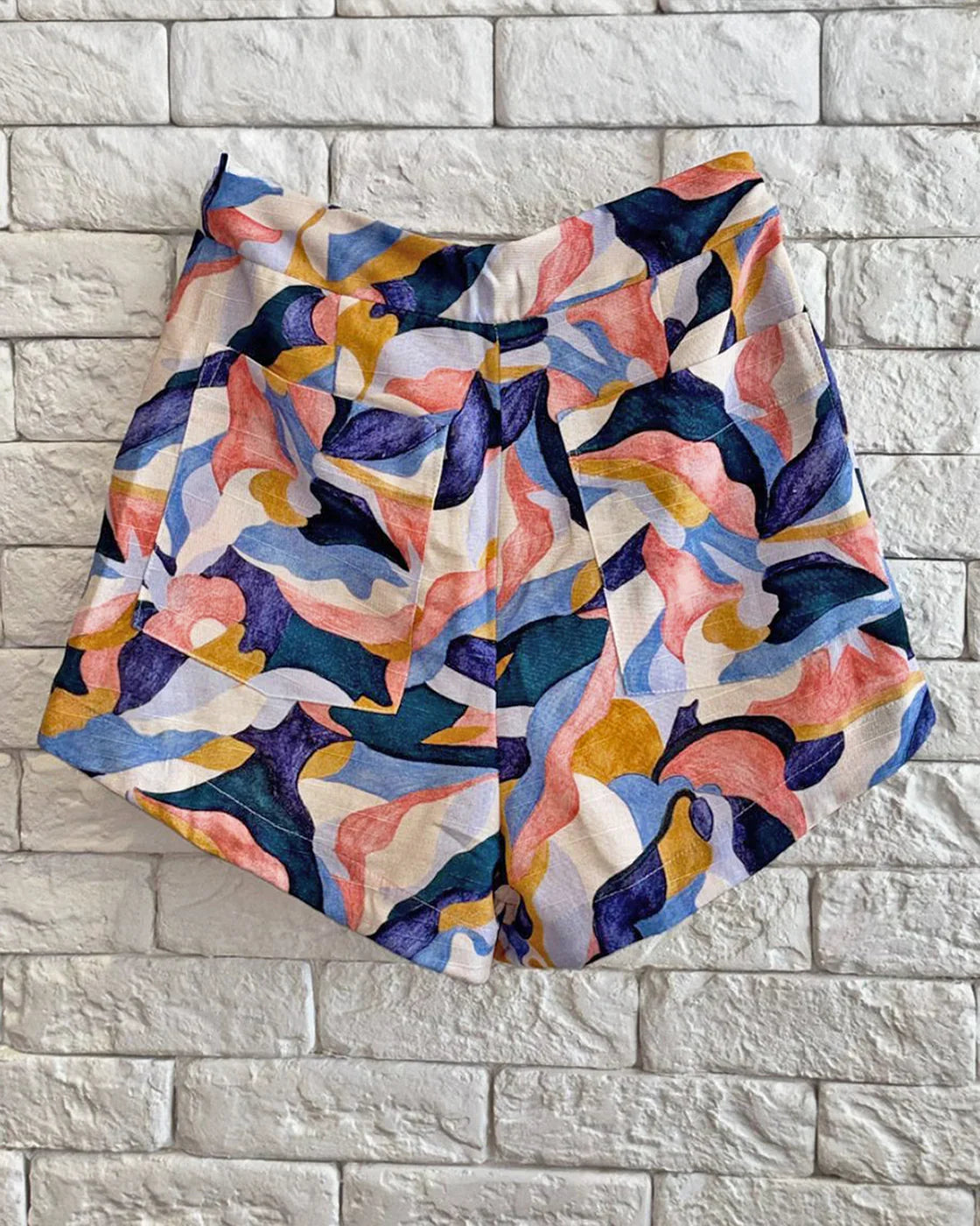 Shorts Brisa de Jade - Azul - Junü