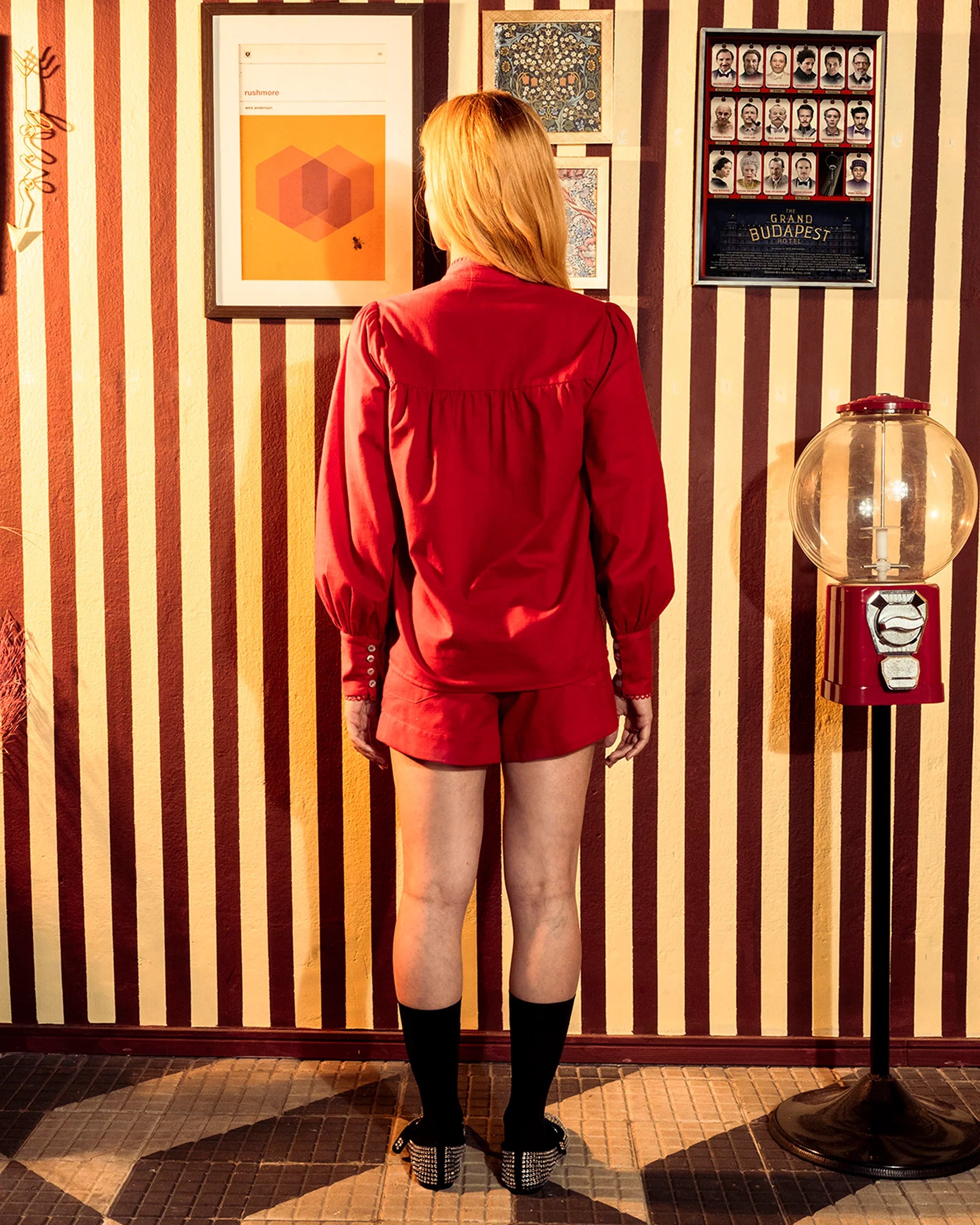 Shorts Brisa - Vermelho Carmim - Junü