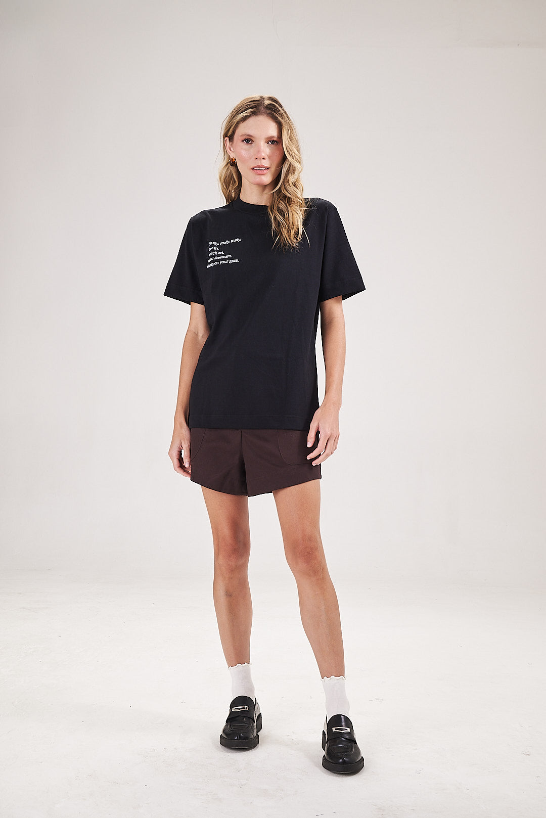 Camiseta Study Study Study - Preto